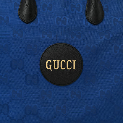 Gucci Econyl Nylon Monogram Large Off The Grid Tote Bag Guilted Blue Black 8 of 16