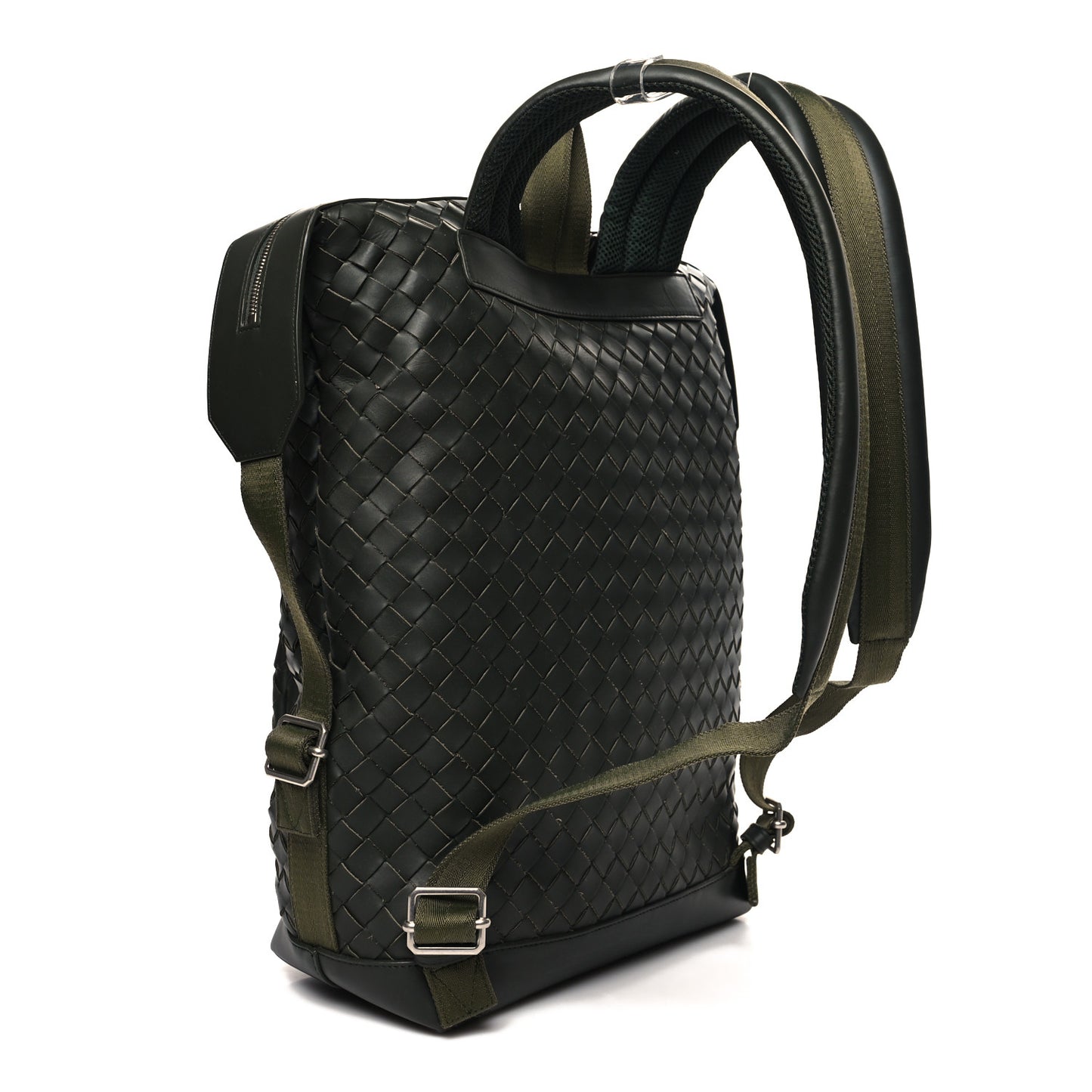 Calfskin Intrecciato Hydrology Backpack Camping Green
