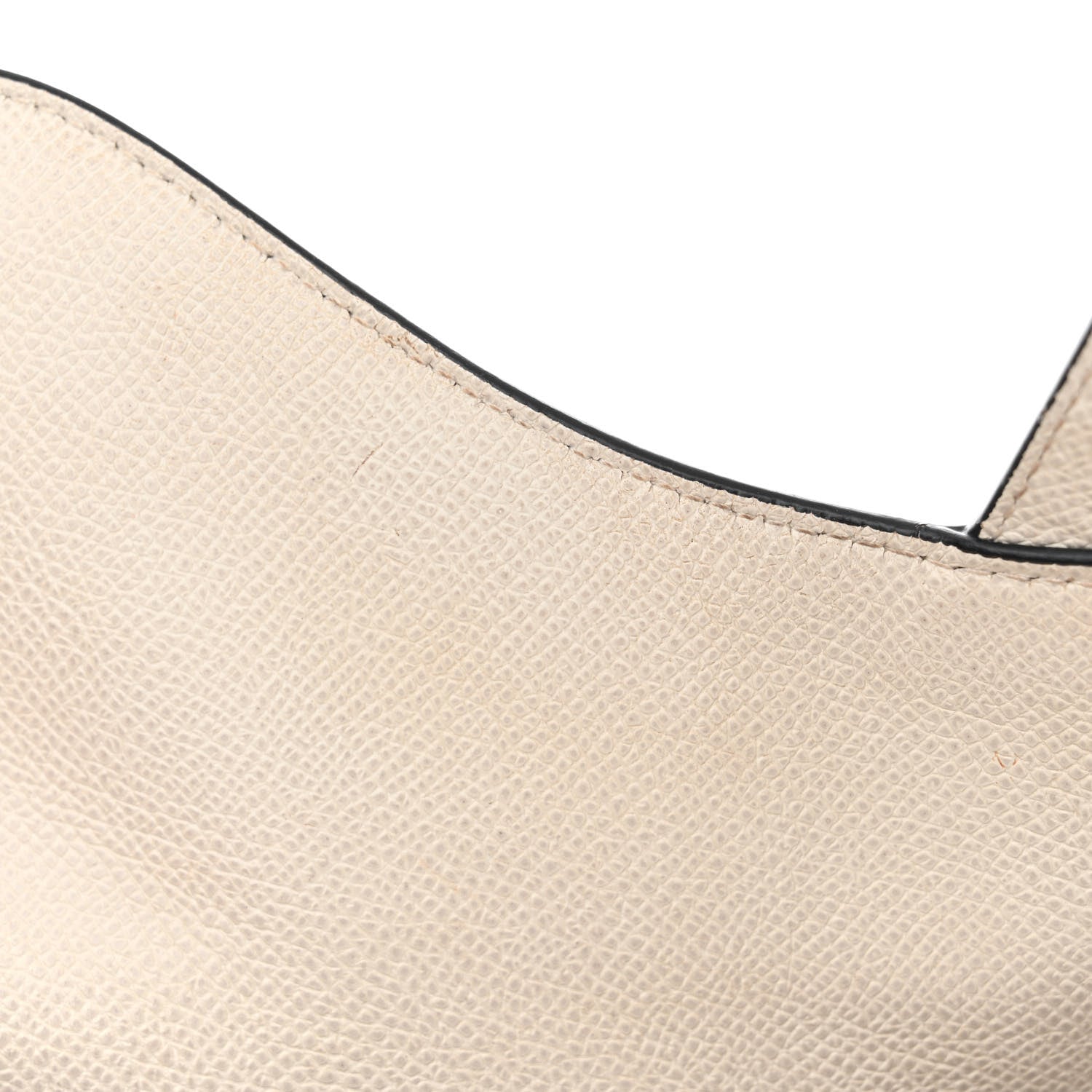 Christian Dior Grained Calfskin Saddle Bag White 14 of 16