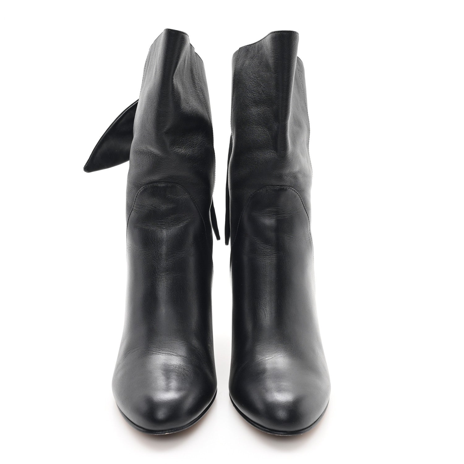 Jimmy Choo Smooth Calfskin Marlene 85 Boots 40 Black 3 of 9