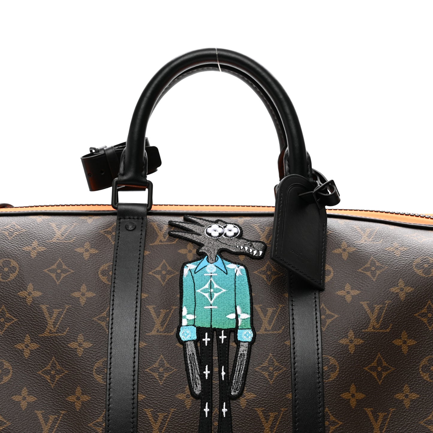Monogram Embroidered Cartoon LV Friends Keepall Bandouliere 50