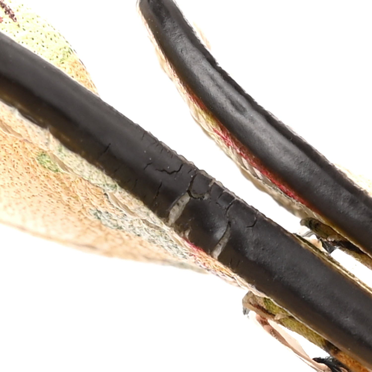 Fendi Vitello Marie Antoinette Print Scalloped Mix Studded Small Kan I Shoulder Bag Panna Multicolor 14 of 15