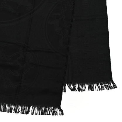 Hermes Cashmere Silk New Libris Stole Black 3 of 4