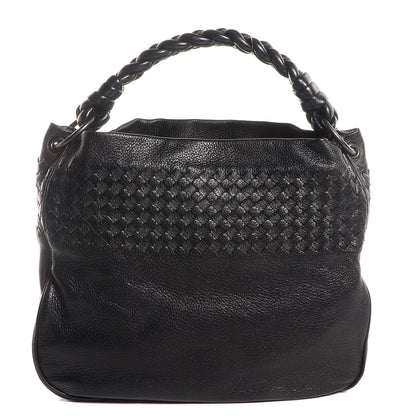 Bottega Veneta Cervo Intrecciato Shoulder Bag Nero Black 1 of 8