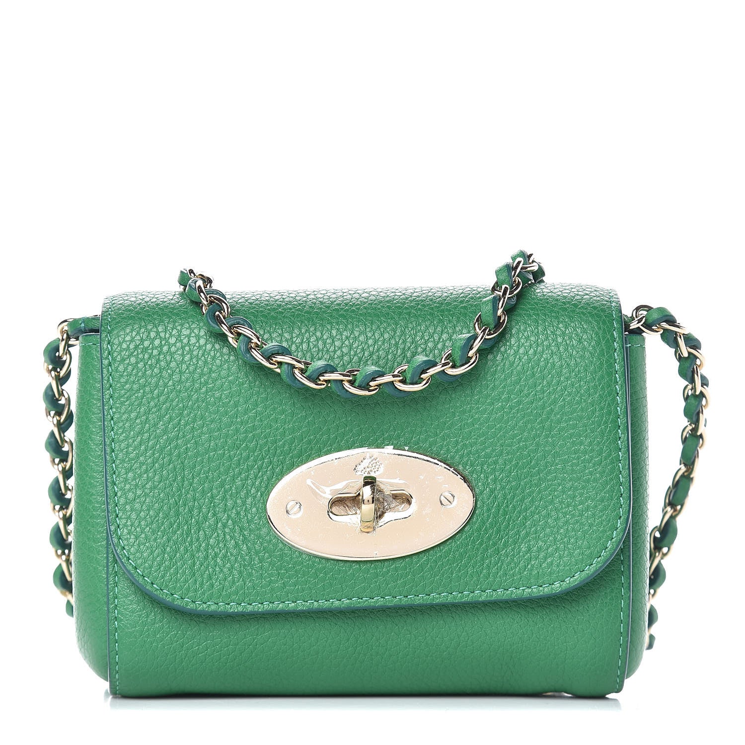Mulberry Small Classic Grain Calfskin Mini Lily Jungle Green 1 of 11