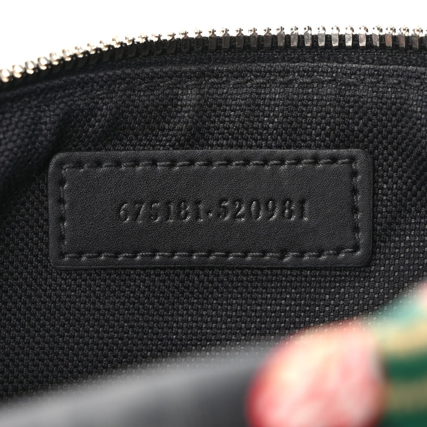 GG Supreme Monogram Bee Multicolor Appia Calfskin Belt Bag Black Multicolor