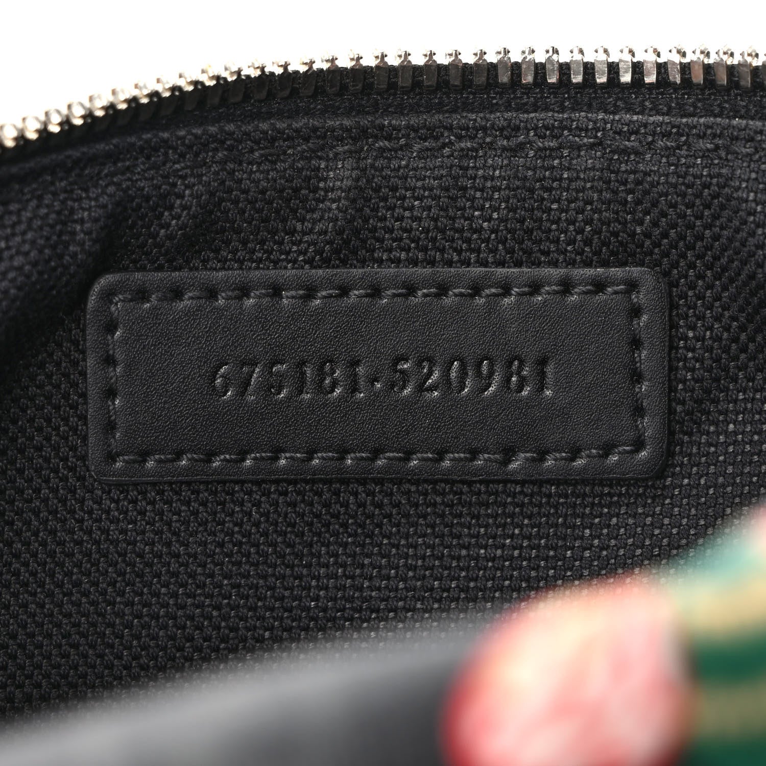 Gucci GG Supreme Monogram Bee Multicolor Appia Calfskin Belt Bag Black Multicolor 7 of 9