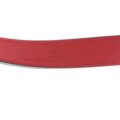Gucci GG Supreme Monogram Apple Interlocking G Belt Bag Beige Multicolor Lobster Red 8 of 11
