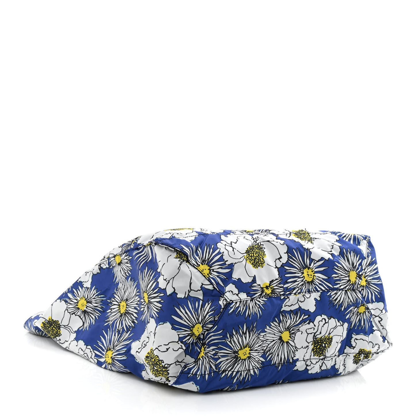 Tessuto Nylon Floral Print BYOBag Shopping Tote Bluette