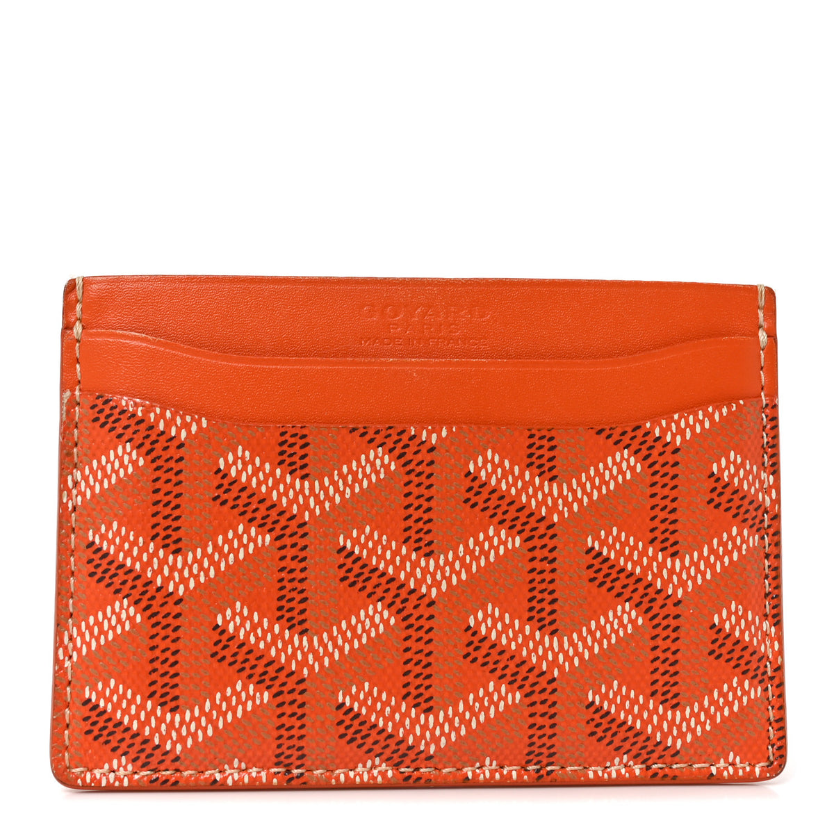 Goyardine Saint Sulpice Card Holder Orange