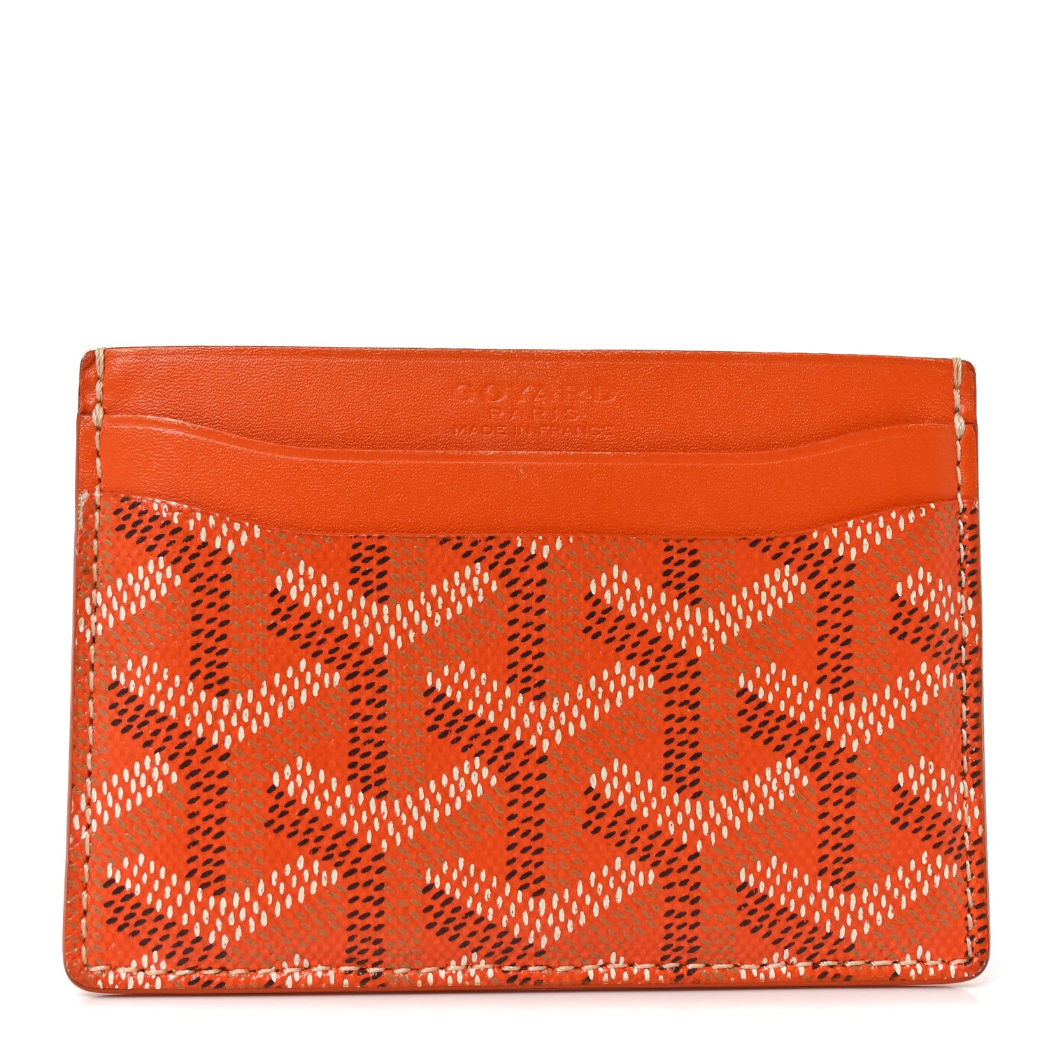 Goyard Goyardine Saint Sulpice Card Holder Orange 1 of 7