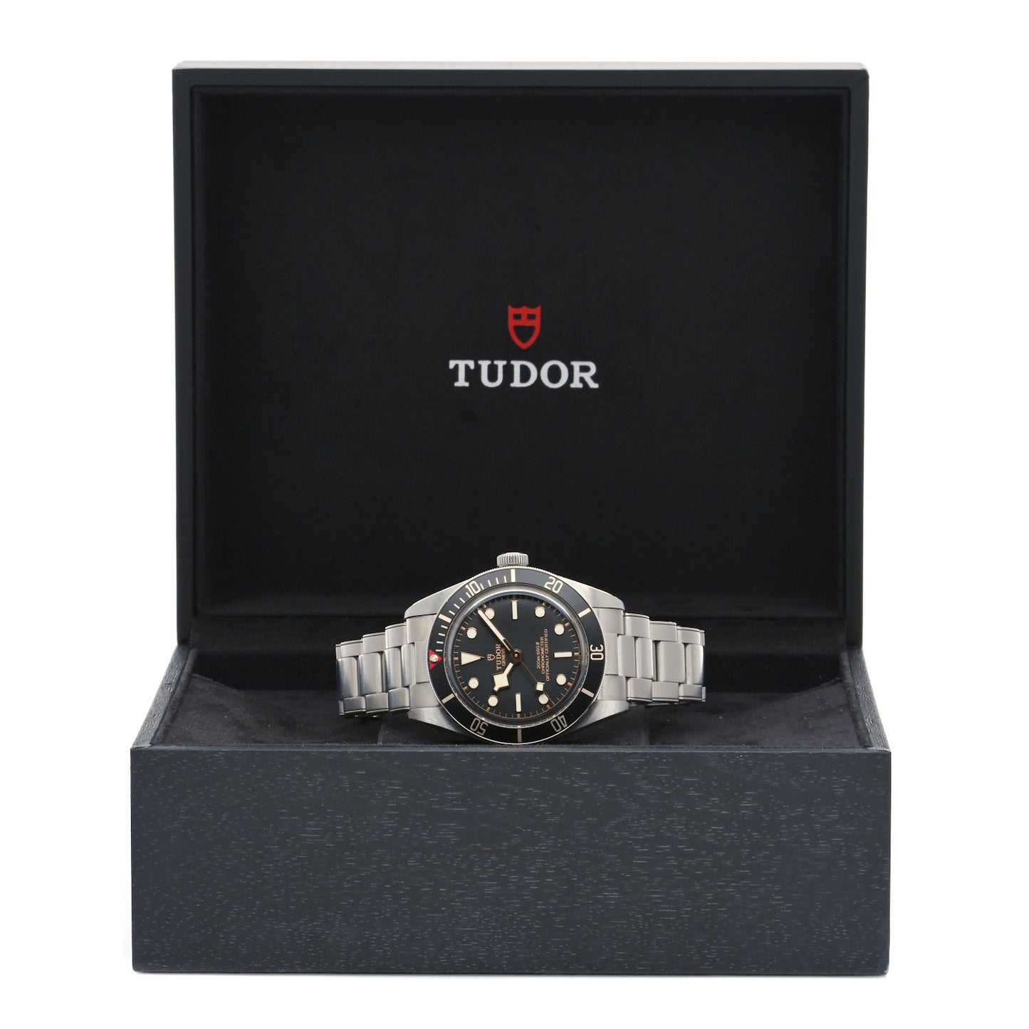 Stainless Steel 39mm Black Bay Fifty Eight Automatic Watch Black 79030N