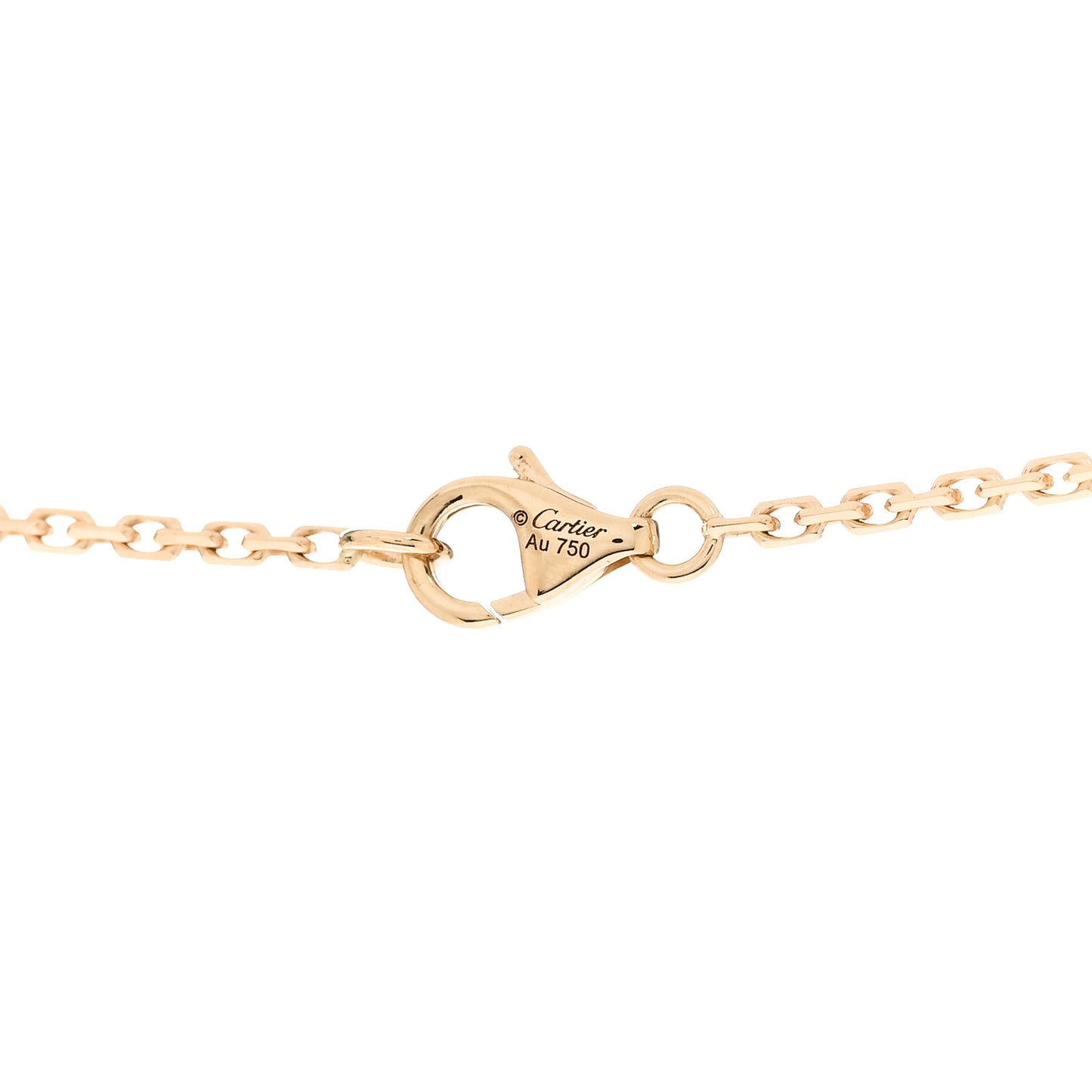 18K Yellow Gold Diamond Interlocking LOVE Necklace