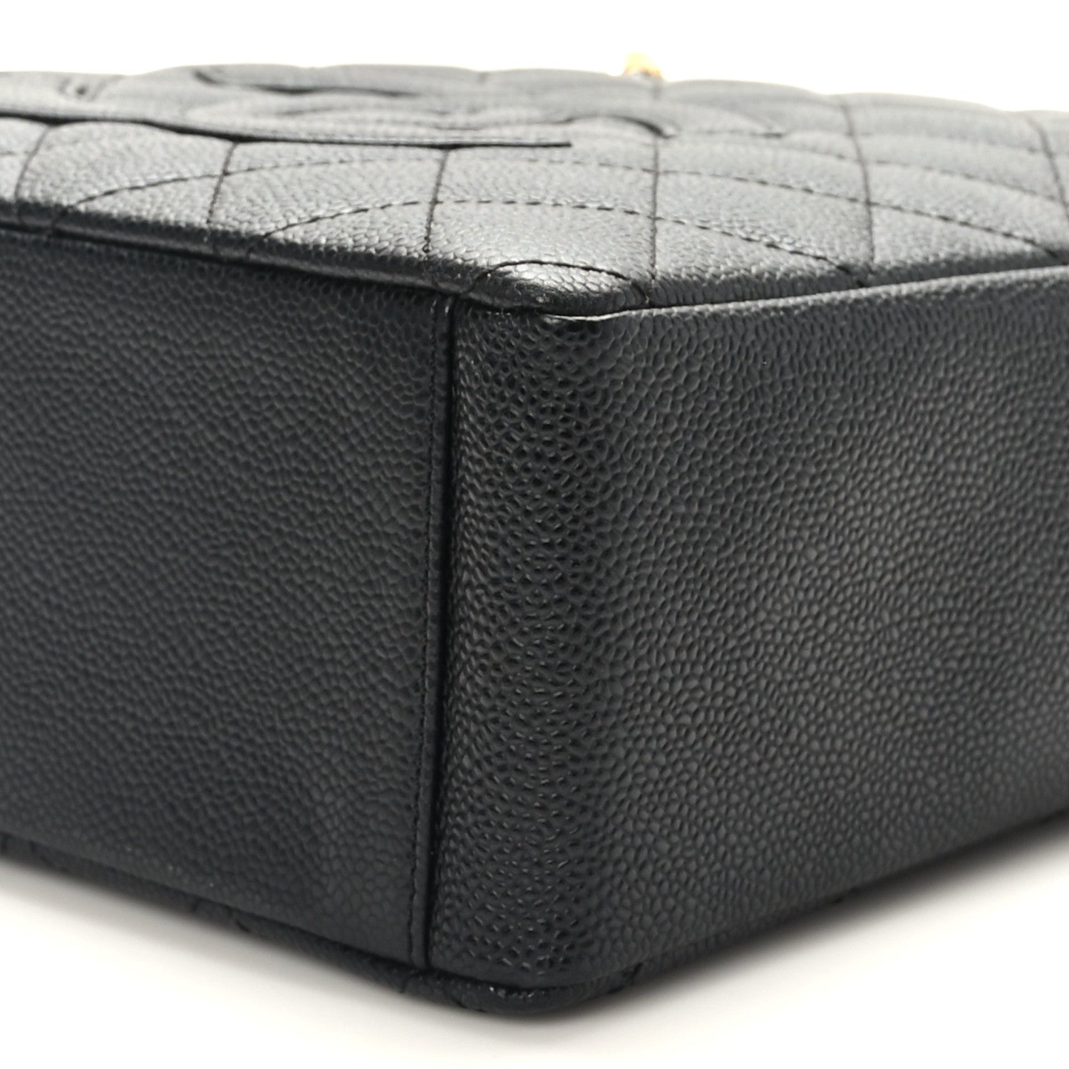 Chanel Caviar Quilted Petit Shopping Tote PST Black 9 of 10