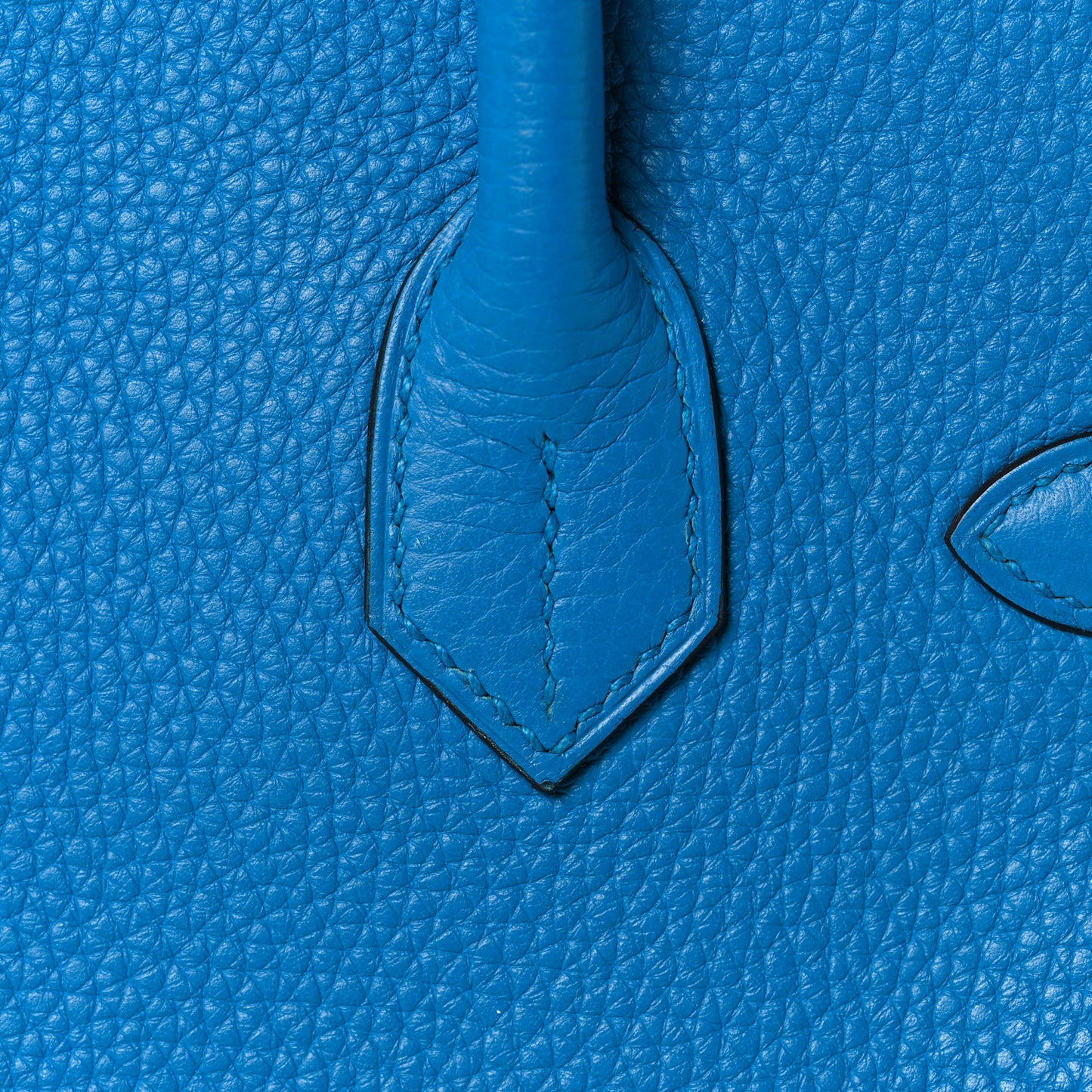 Taurillon Clemence Birkin 30 Bleu Zanzibar