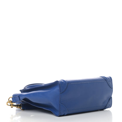 Celine Smooth Calfskin Nano Luggage Royal Blue 4 of 14