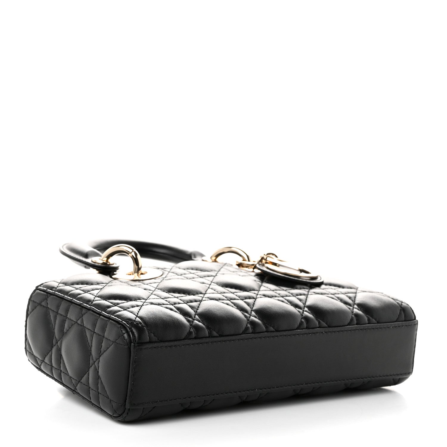 Christian Dior Lambskin Cannage Small Lady D-Joy Black 4 of 12