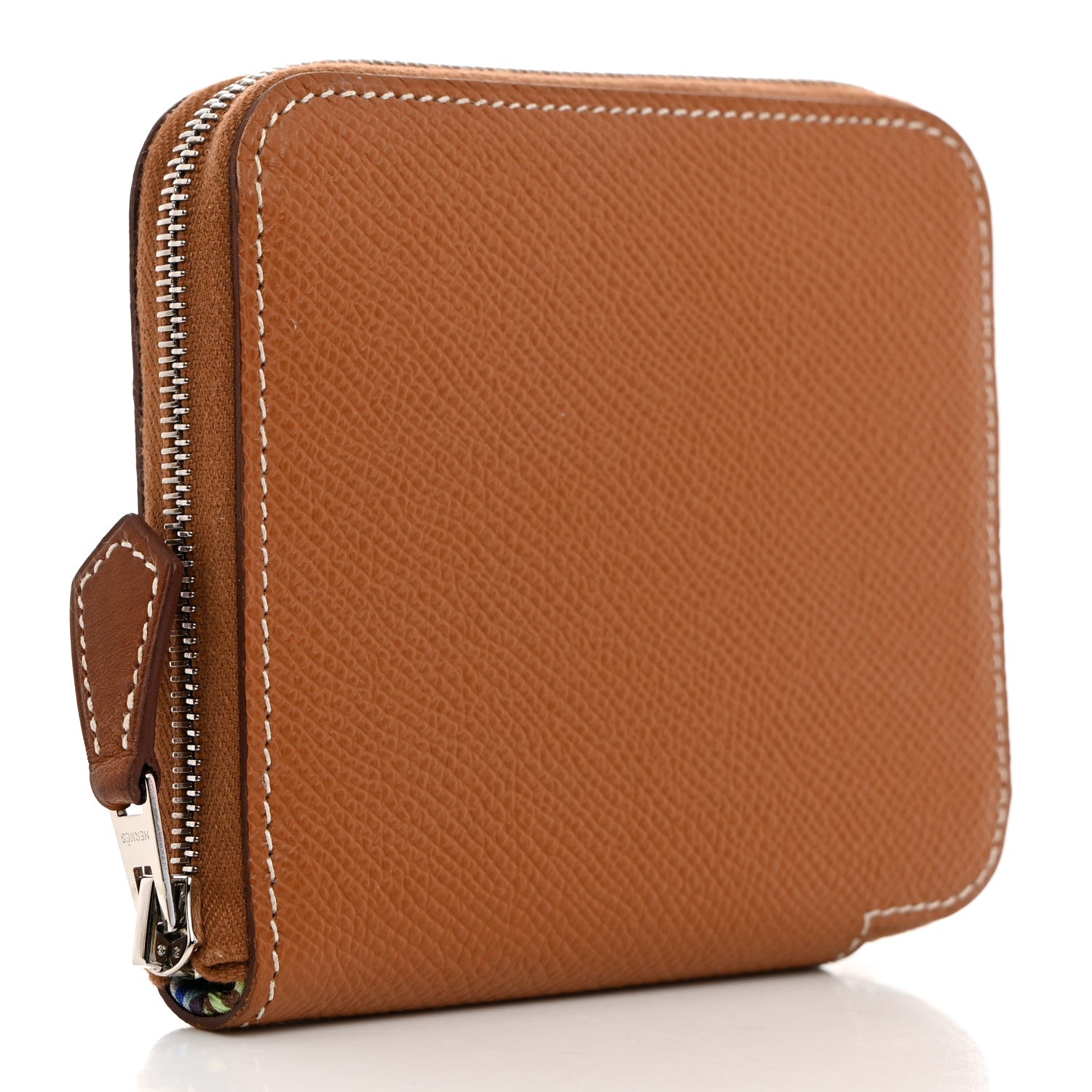 Hermes Epsom Silk'in Compact Wallet Gold 3 of 7