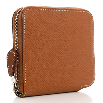 Hermes Epsom Silk'in Compact Wallet Gold 3 of 7