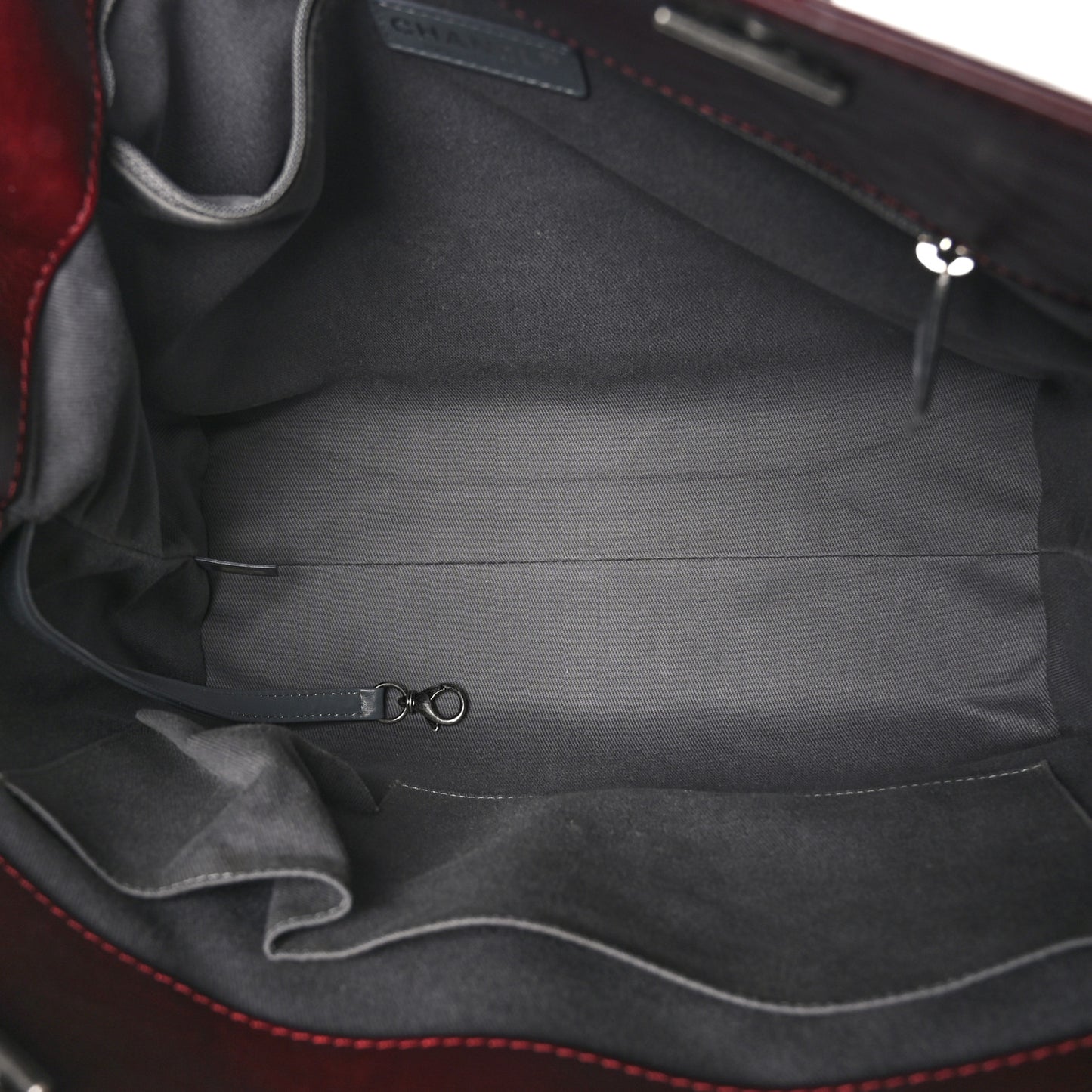 Aged Calfskin Quilted Reissue 2.55 Tote Dark Burgundy