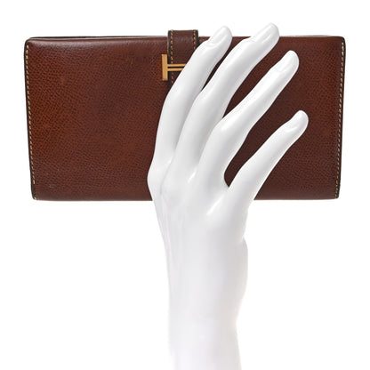 Hermes Courchevel Bearn Gusset Wallet Gold 2 of 13