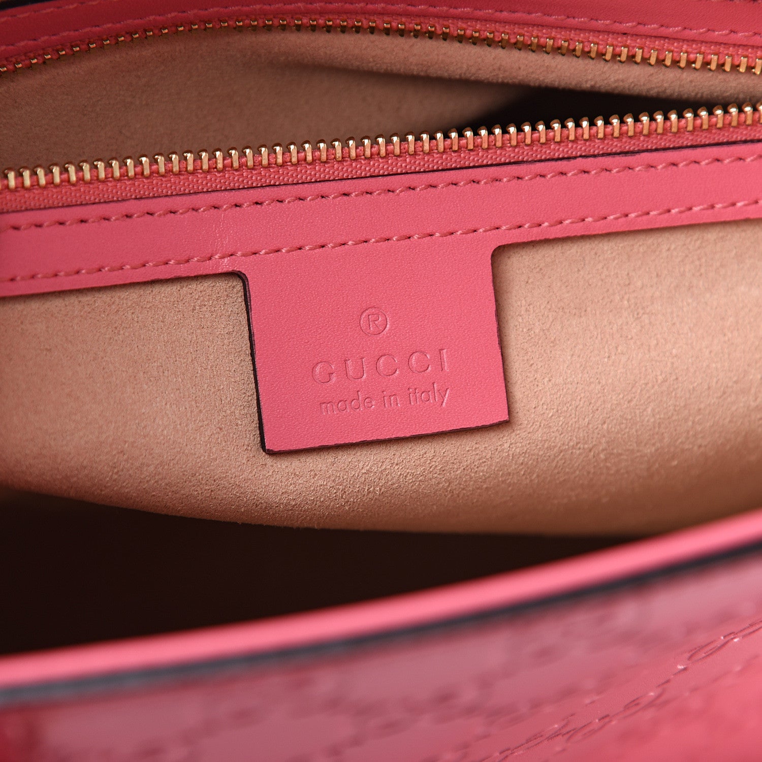 Gucci Guccissima Small Zippered Bucket Tote Flush 5 of 9