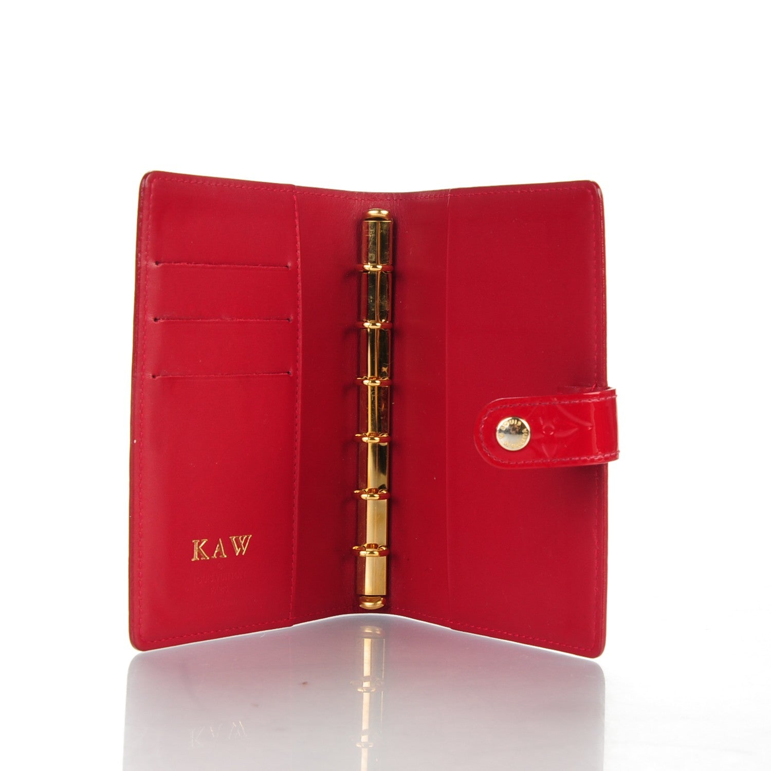 Louis Vuitton Vernis Small Ring Agenda Cover Pomme D'Amour 5 of 7