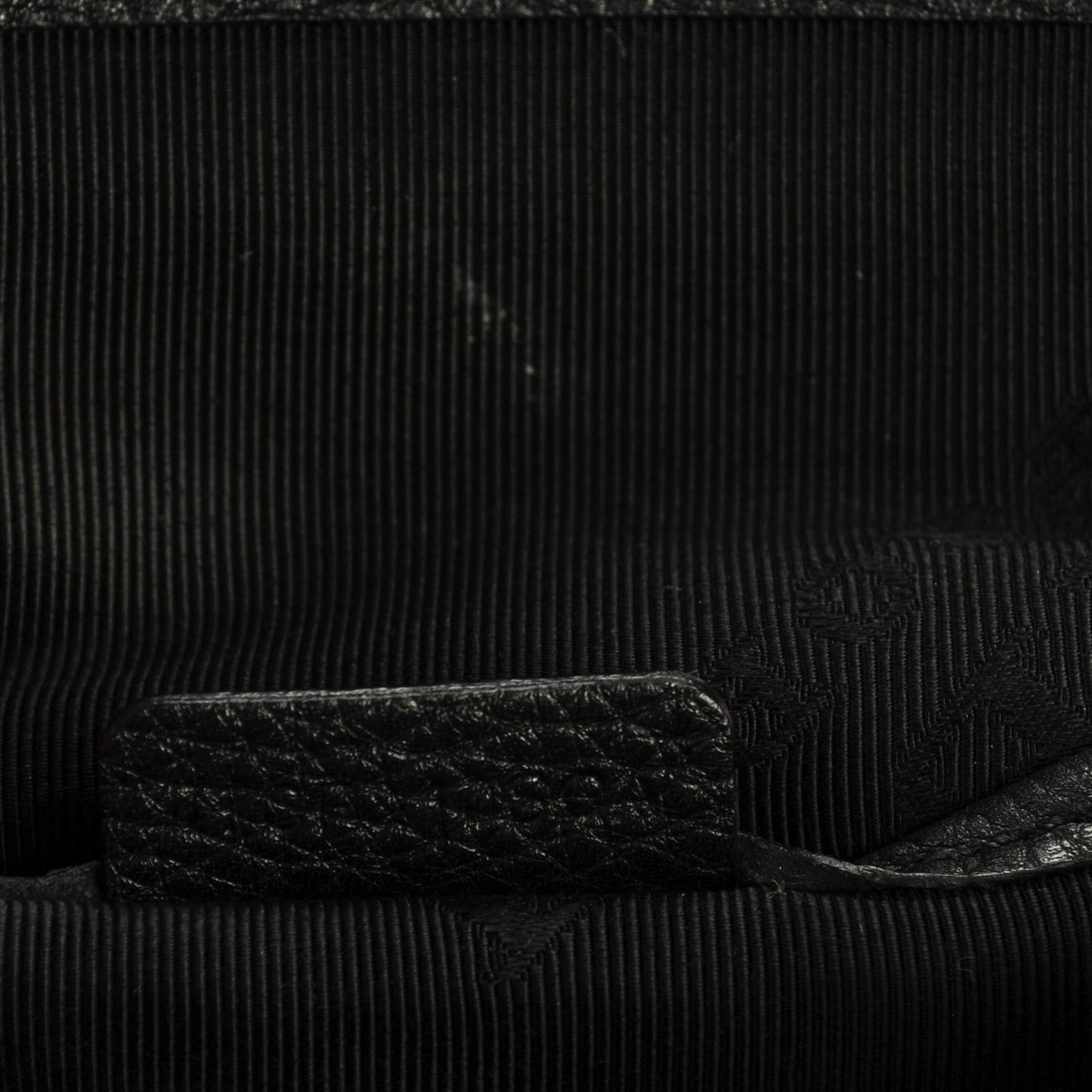 Grainy Calfskin Small Bloomsbury Black