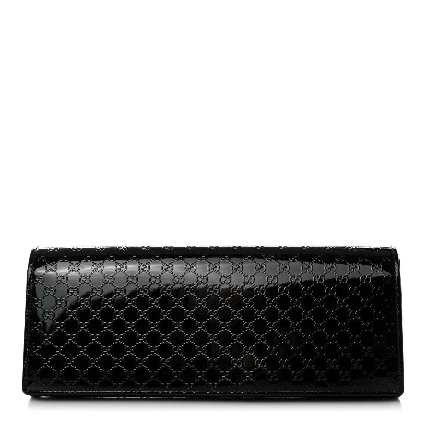 Patent Microguccissima Small Broadway Clutch Black