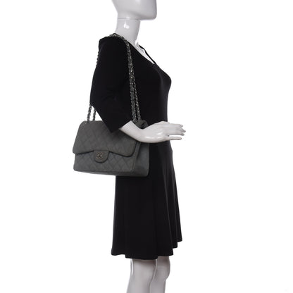 Chanel Iridescent Caviar Quilted Jumbo Double Flap Turquoise 2 of 13