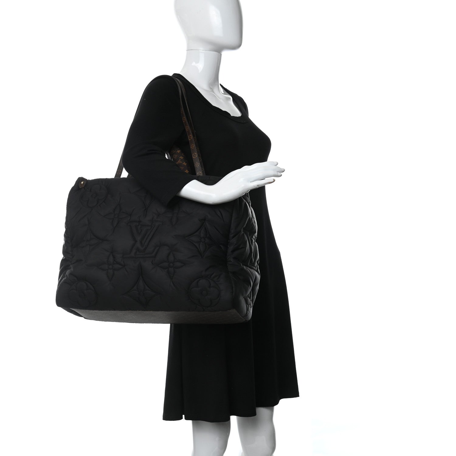 Louis Vuitton Econyl Monogram Pillow Giant Onthego GM Black 2 of 11
