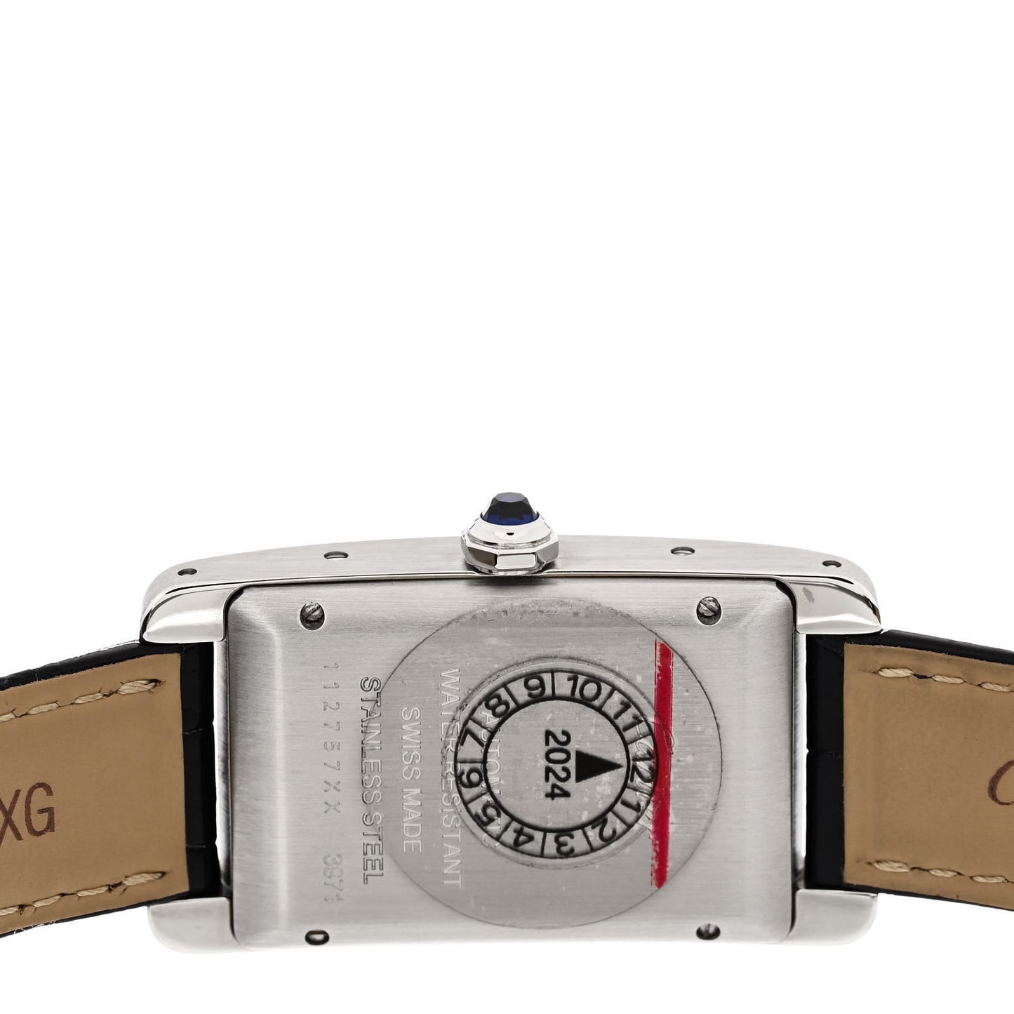 Stainless Steel Alligator 23mm Tank Americaine Automatic Watch