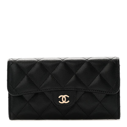 Chanel Caviar Quilted Medium Flap Wallet Black 1 of 8