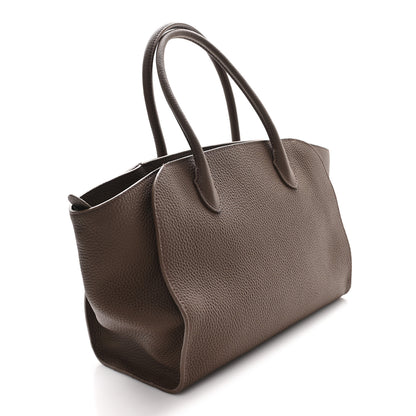 The Row Grained Calfskin Marlo 12 Tote Bag Dark Olive 3 of 9