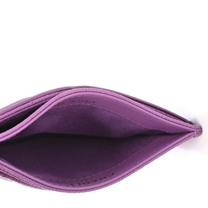 Chanel Caviar Quilted Filigree Card Holder Purple 5 of 9