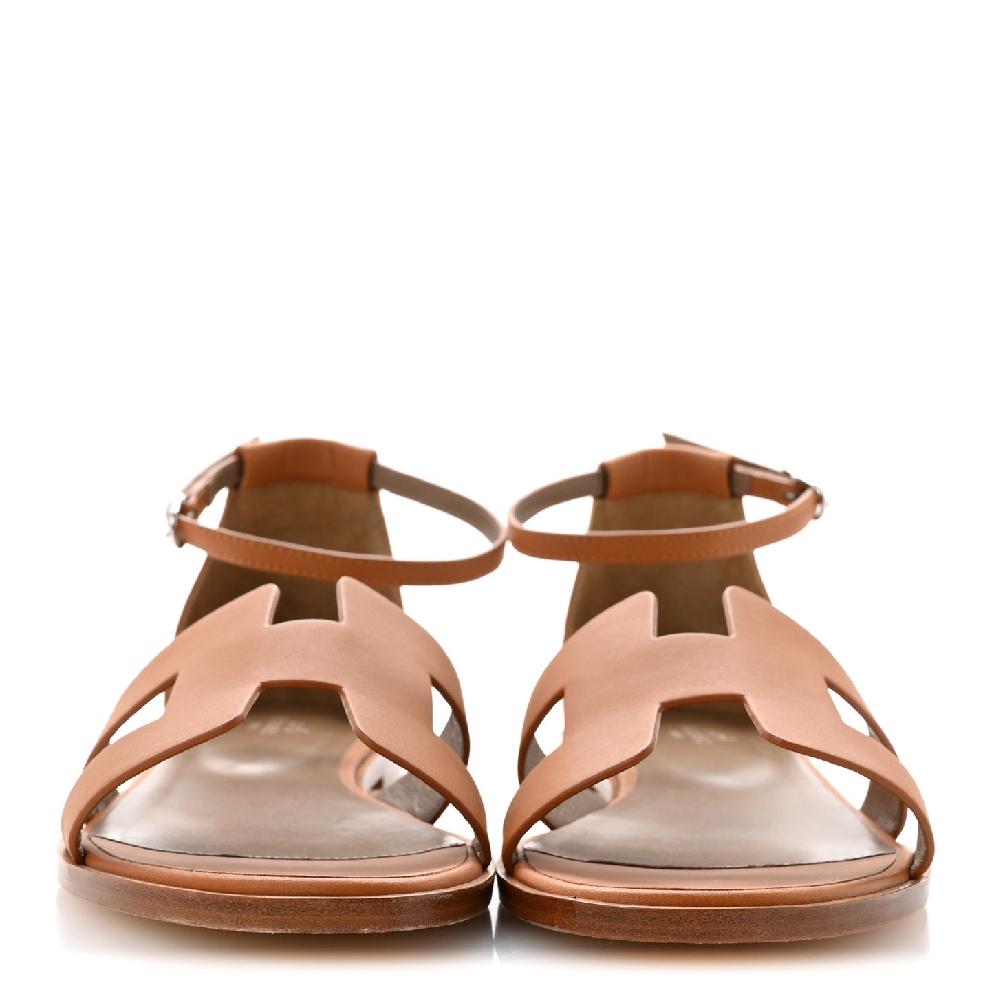 Calfskin Santorini Sandals 40 Naturel