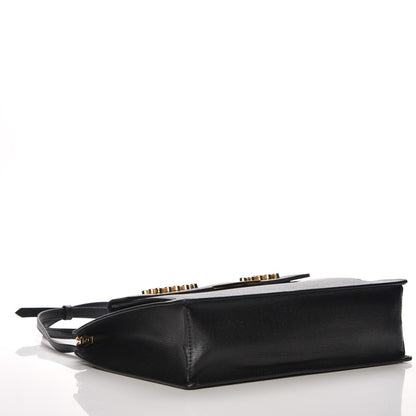 Fendi Vitello Elite Studded Monster Crossbody Bag Black 4 of 9