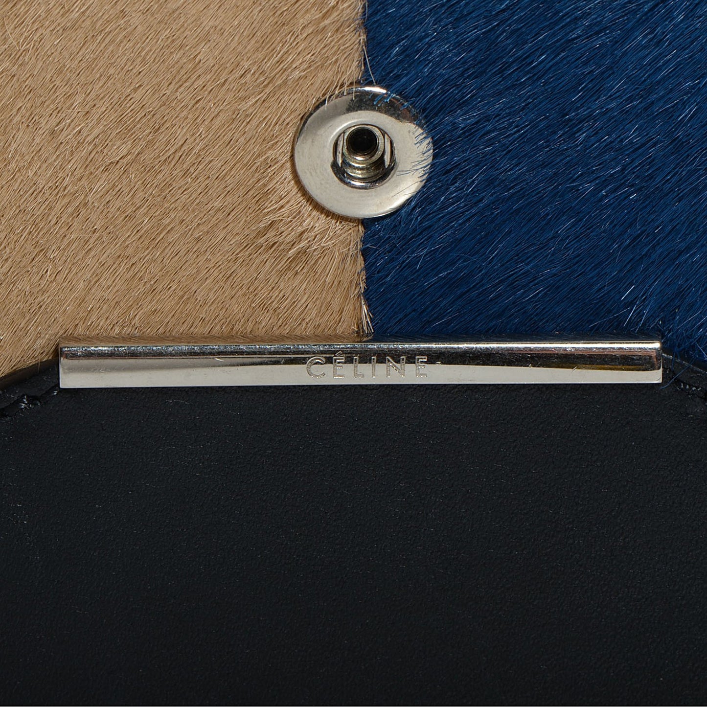 Pony Calfskin Diamond Clutch Wallet