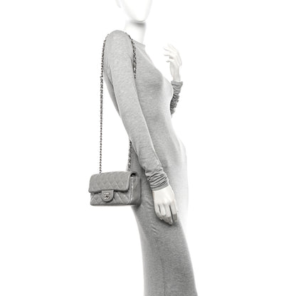 Chanel Metallic Lambskin Quilted Mini Rectangular Flap Silver 2 of 11