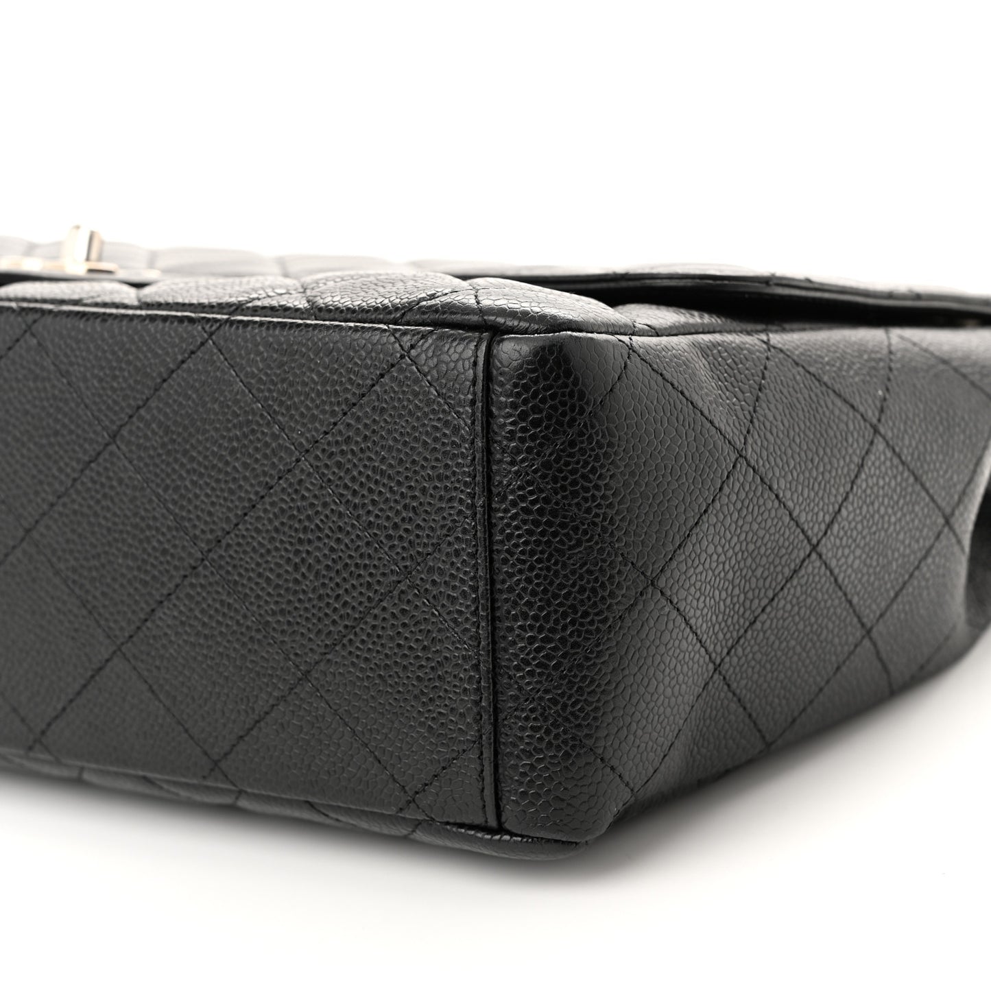 Caviar Quilted Maxi Single Flap Black