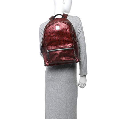 MCM Visetos Medium Stark Backpack Scooter Red 2 of 11