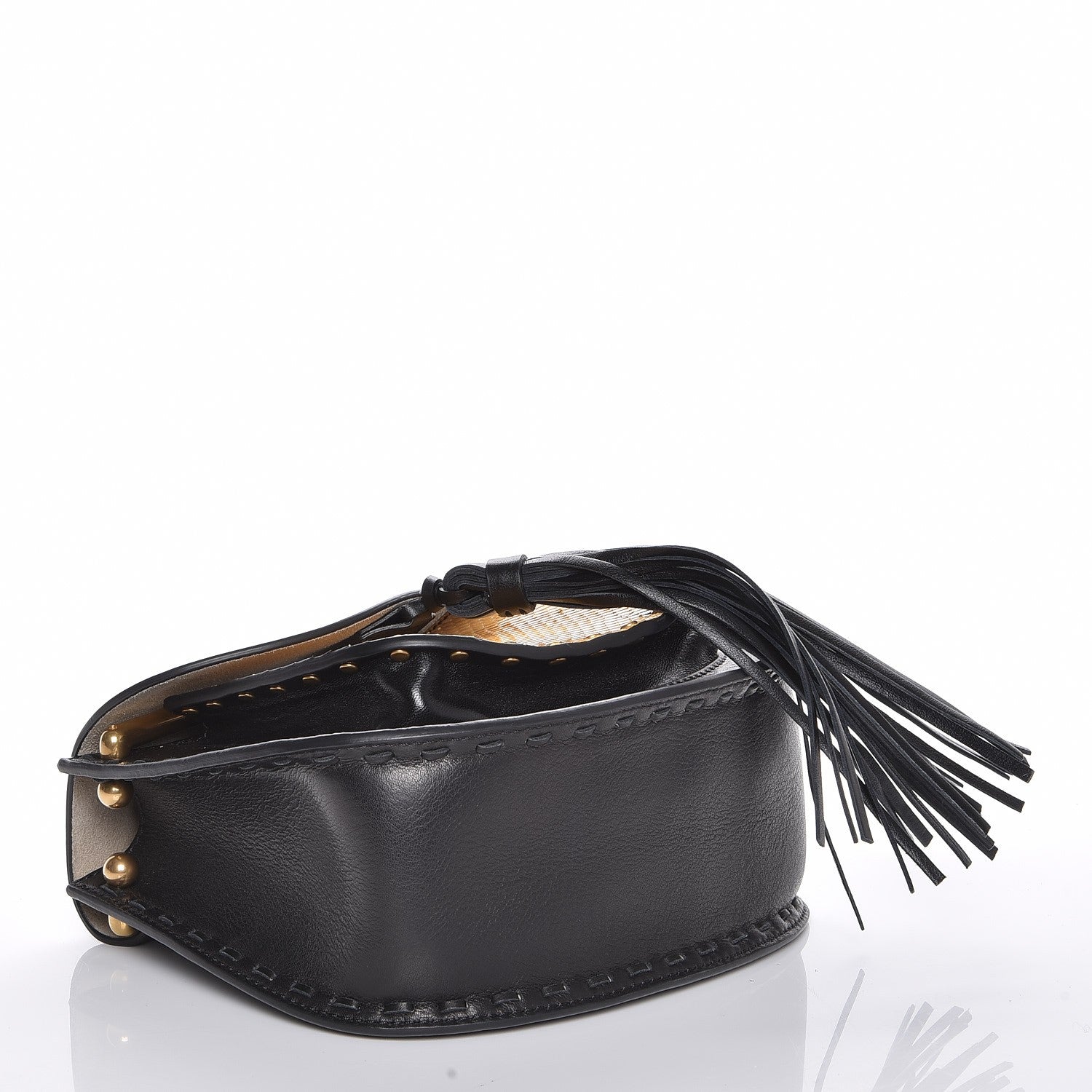 Chloe Calfskin Python Studded Mini Hudson Shoulder Bag Black 8 of 13