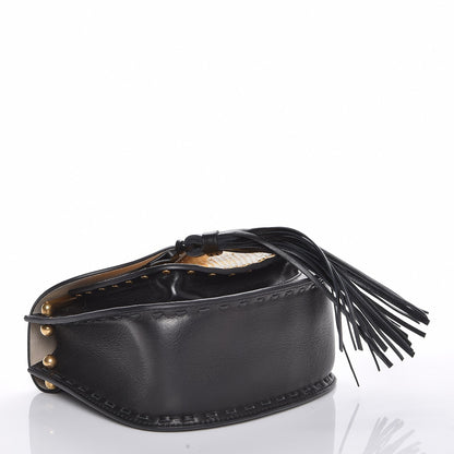Chloe Calfskin Python Studded Mini Hudson Shoulder Bag Black 8 of 13