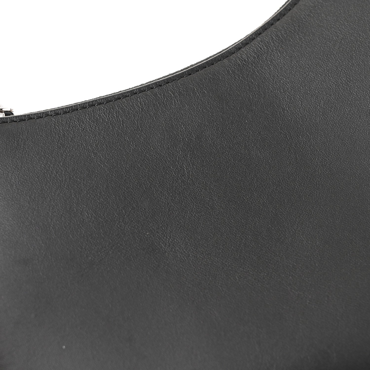 The Row Smooth Calfskin Half Moon Shoulder Bag Black 10 of 11