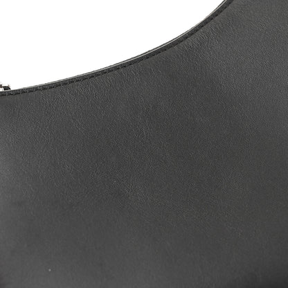 The Row Smooth Calfskin Half Moon Shoulder Bag Black 10 of 11