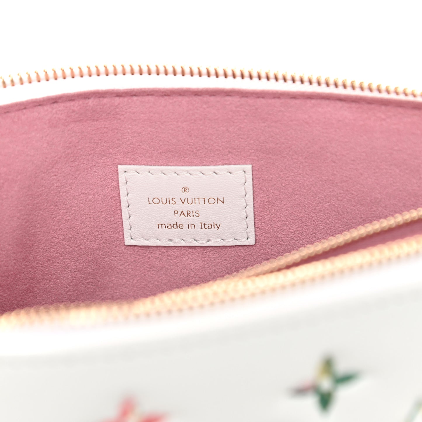 Lambskin Embossed Monogram LV Garden Coussin PM Cream