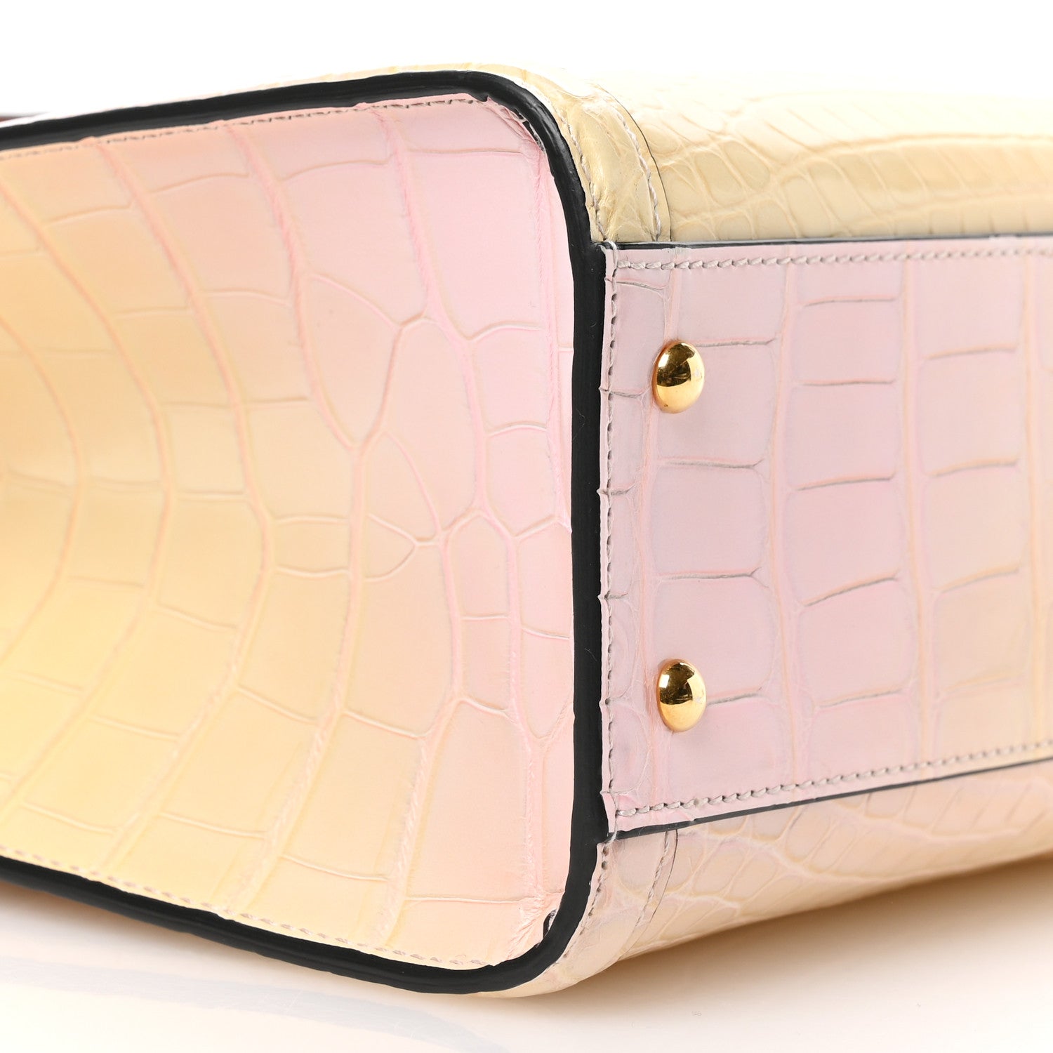 Gucci Crocodile Small Diana Tote Pink Multicolor 9 of 10