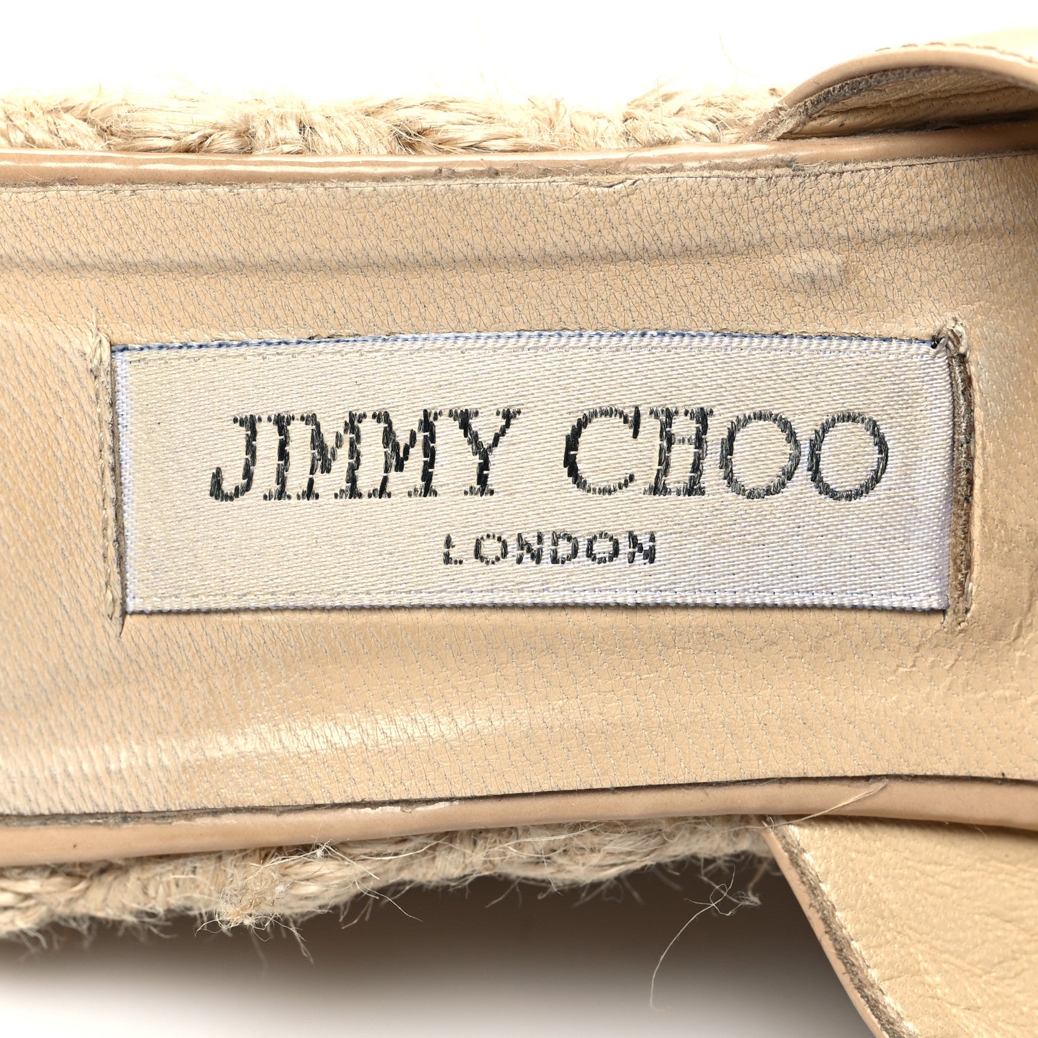 Jimmy Choo Patent Wedge Sandals 40 Nude 6 of 11