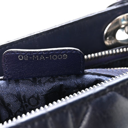 Christian Dior Lambskin Cannage Large Lady Dior Royal Blue 7 of 11