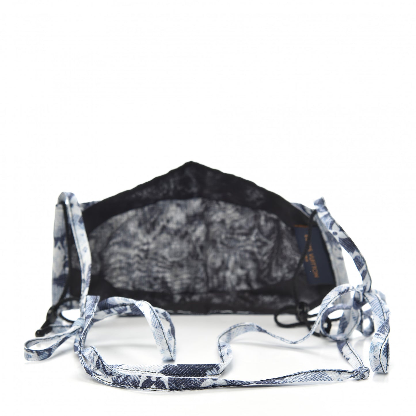 Monogram Tapestry Face Mask Blue